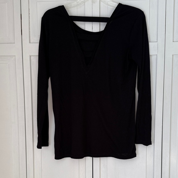 Athleta Black Long Sleeve Women's Top - Picture 2 of 5